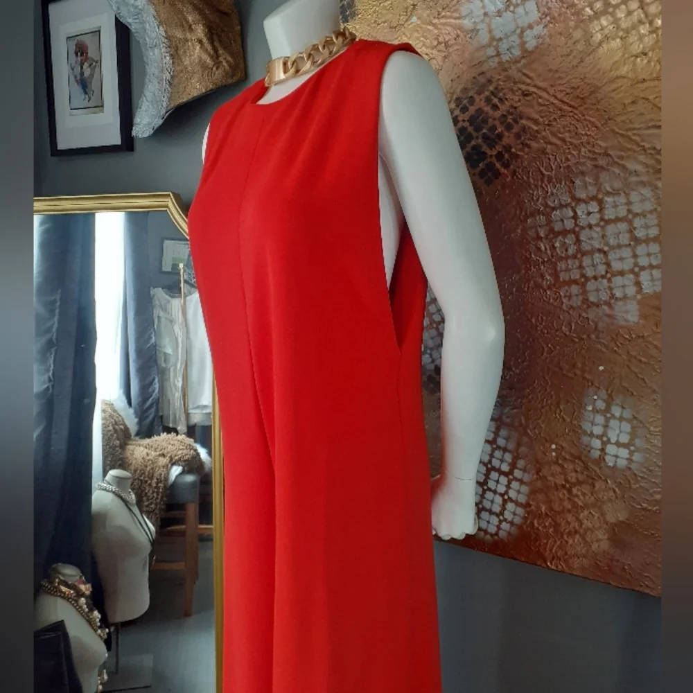 Zara Red Sleeveless Jumpsuit - Picture 5 of 16